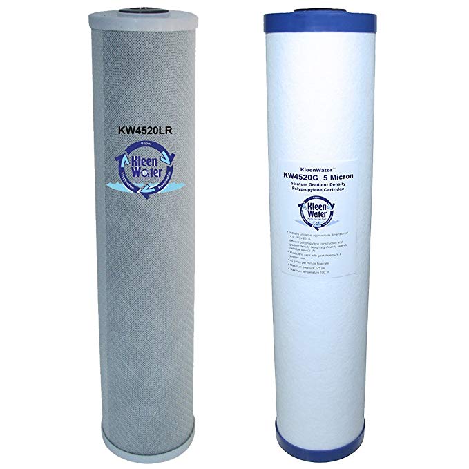 KleenWater Lead/Chlorine Removal Filtration System, Dual Filter Cartridge Replacement Set for PWF4520LRDS