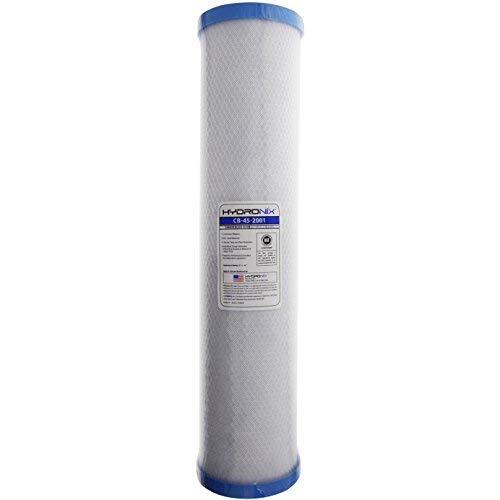 Hydronix CB-45-2001 Whole House, Commercial and Industrial NSF Coconut Activated Carbon Block Water Filter, 1 micron, 4.5