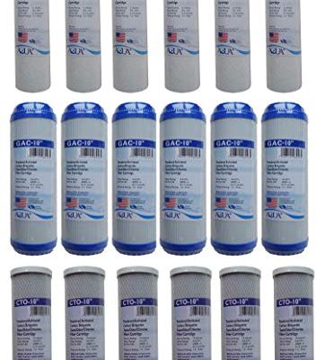 3 Years Supply (18 pcs) Universal Reverse Osmosis RO Replacement Set of 3 Filters: Sediment, GAC, CTO Carbon Block Review