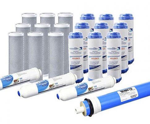 Replacement Filter Kit for 5 Stage Reverse Osmosis Water System w/ 100 GPD Membrane (3 year supply) Review