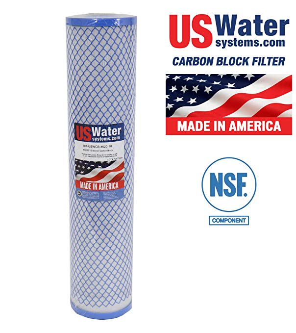 US Water 4.5 x 20 Carbon Block Filter | USWCB-4520-10