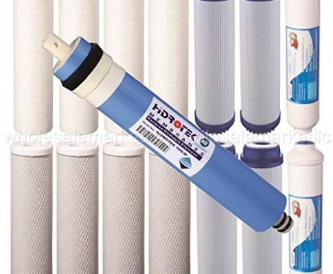 Reverse Osmosis Replacement Filter Set 15pc RO Cartridges w/ 50 GPD Membrane Standard Size High Quality Review