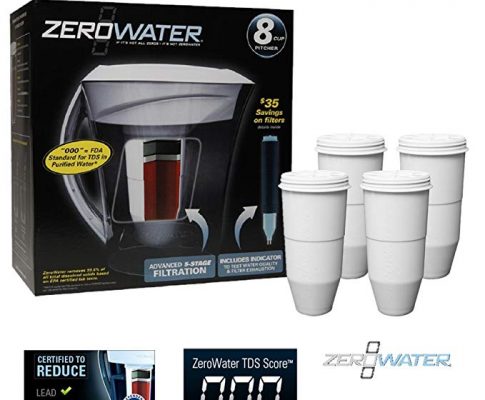 ZeroWater ZD-013 Filtration Pitcher with Electronic Tester + Replacement Filter 4-Pack Review