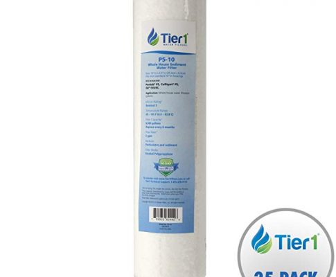 Tier1 P5 GXWH04F 5 Micron 10 x 2.5 Spun Wound Polypropylene Sediment Pentek P5-10 Comparable Replacement Water Filter 25 Pack Review