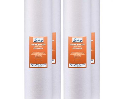 iSpring FP25BX4 Big Blue Whole House Water Filter with 4.5″ x 20″ Sediment, 20″, 20 x 4.5″ – 5 micron, White Review