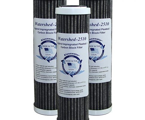 KleenWater Watershed2510 Hybrid Pleated / Carbon Block Whole House Water Filters, 2.5 x 10 Inch (3) – Unsurpassed Filtration – Dirt, Rust, Sediment, Chlorine, Cysts and More Review