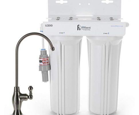 U200 Premium Drinking Water Filtration System 2 Stage w/Designer Faucet & Protection Valve, Built in USA Review