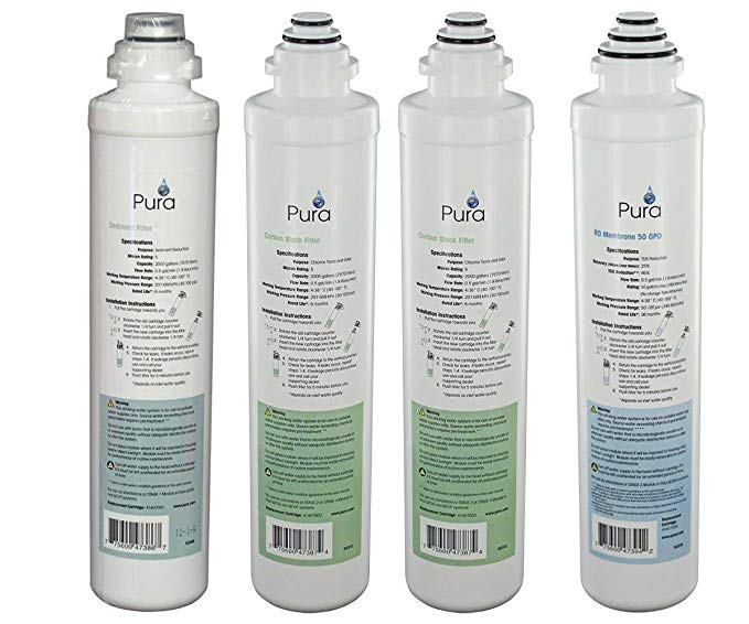 Pura Platinum QCRO Complete Replacement Filter Kit 50 GPD