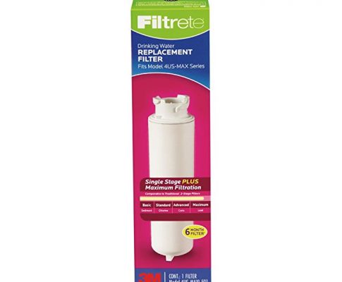 Filtrete High Performance Drinking Water System Filter, Single Stage Plus, 6 Month Filter, Reduces 99% Lead, 2-Pack (4US-MAXL-F01) Review