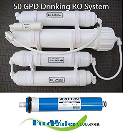 Portable 4 stage drinking 50 GPD Reverse Osmosis RO Water Filter POQ-4-50