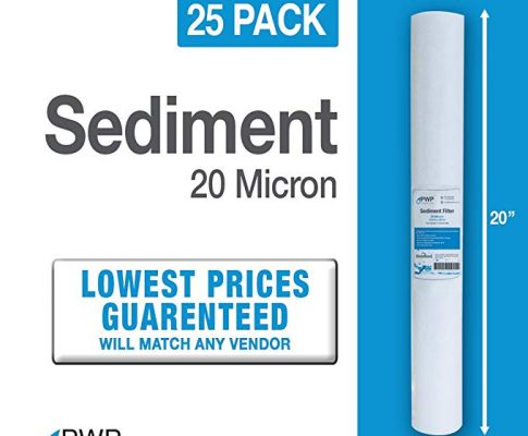 25 Pack PWP 20 Micron 20 X 2.5 Melt Blown Sediment Water Filter Cartridges Review