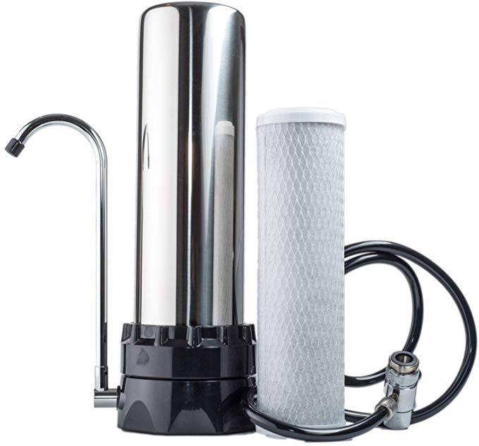 Lake Industries The Stainless Steel Countertop Water Purifier Filter (10 Micron Carbon Block)