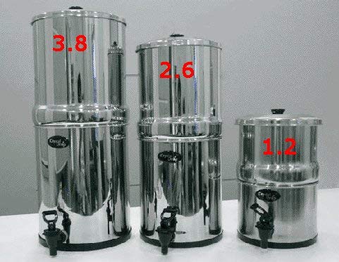 Stainless Steel Gravity Water Filter BODY ONLY for AquaCera, Doulton, Berkefeld and Berkey Filters (Standard Size (2.6 Gallons)) Review