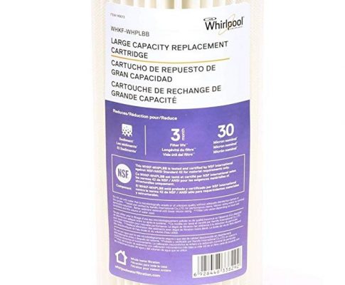 Whirlpool WHKF-WHPLBB Large Capacity 30 Micron Pleated Whole House Filter Cartridge Review