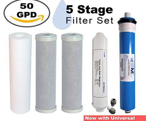 Filter Replacement Pack | 50 GPD Membrane Included | for 5 Stage Home RO Water Filtration System Review