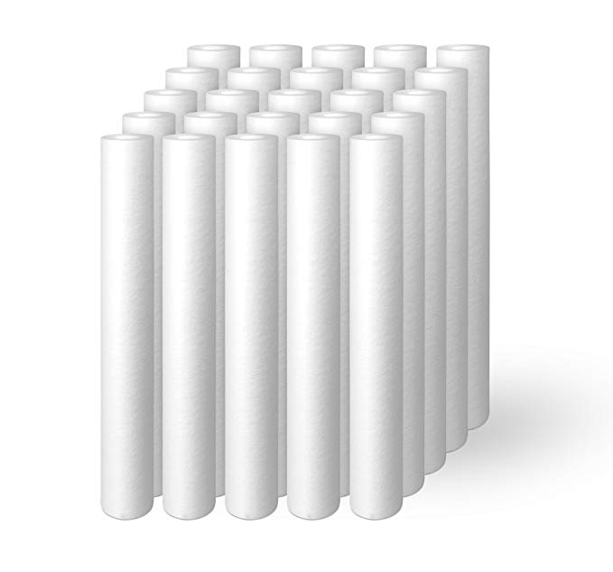 Ronaqua S10-20X25 10 Micron 20-Inch x 2.5-Inch Sediment Filter Cartridges, 25-Pack