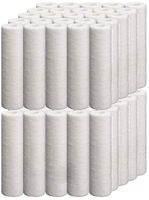 Universal 50 Pack 5-micron 10-Inch by 2.5-Inch Sediment Filter Cartridges, 10