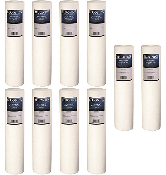 Big Blue Sediment Replacement Water Filters Ten (5 Micron) 4.5